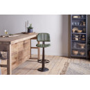 Narwana Leather & Iron Bar Chair- Rich Green from Accessories for the Home