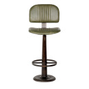 Narwana Leather & Iron Bar Chair- Rich Green from Accessories for the Home