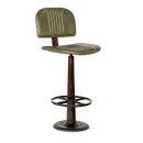Narwana Leather & Iron Bar Chair- Rich Green from Accessories for the Home