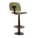 Narwana Leather & Iron Bar Chair- Rich Green from Accessories for the Home