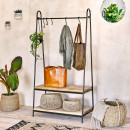 Edda Iron & Mango Wood Hanging Rail from Accessories for the Home