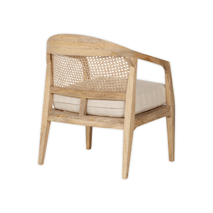 Nabhi Mango Wood & Cane Occasional Chair from Accessories for the Home