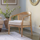 Nabhi Mango Wood & Cane Occasional Chair from Accessories for the Home