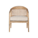 Nabhi Mango Wood & Cane Occasional Chair from Accessories for the Home