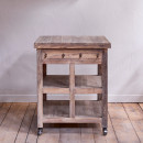 Tivu Reclaimed Wood Butchers Block Trolley from Accessories for the Home