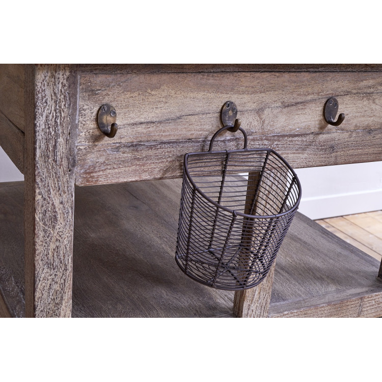 Tivu Reclaimed Wood Butchers Block Trolley from Accessories for the Home