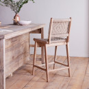 Vinay Woven Jute & Acacia Wood Counter Chair from Accessories for the Home