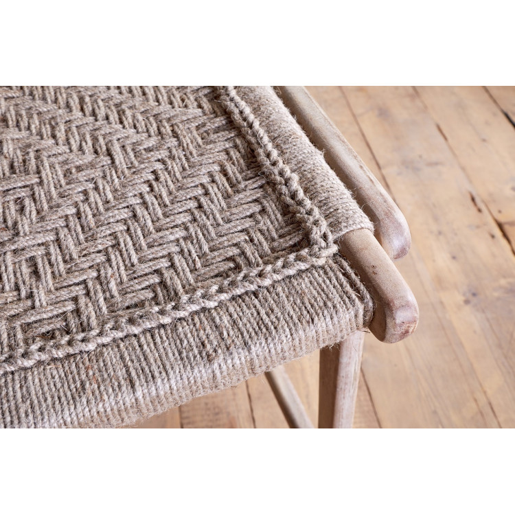 Vinay Woven Jute & Acacia Wood Counter Chair from Accessories for the Home