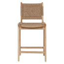 Vinay Woven Jute & Acacia Wood Counter Chair from Accessories for the Home