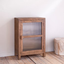 Mendani Mango Wood & Fluted Glass Low Cabinet from Accessories for the Home