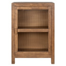 Mendani Mango Wood & Fluted Glass Low Cabinet from Accessories for the Home