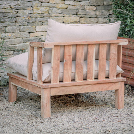 Sadhi Acacia Wood Outdoor Love Seat from Accessories for the Home 2