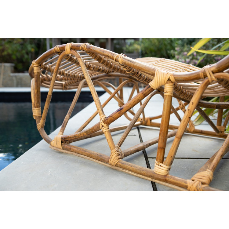 Arlia Natural Rattan Outdoor Lounger from Accessories for the Home