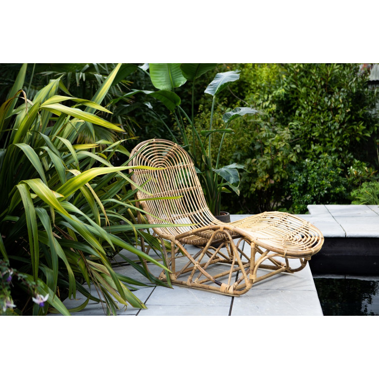 Arlia Natural Rattan Outdoor Lounger from Accessories for the Home