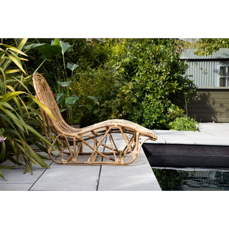 Arlia Natural Rattan Outdoor Lounger from Accessories for the Home