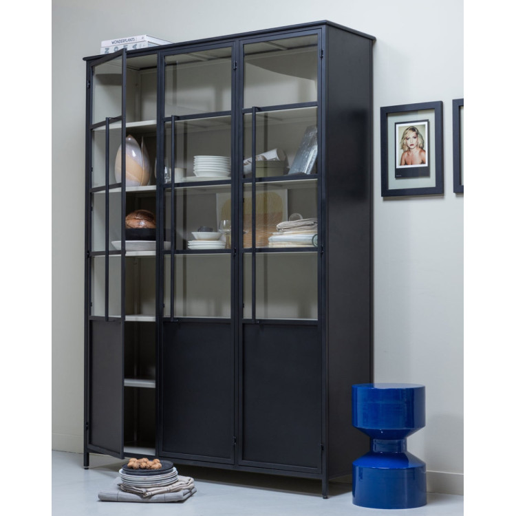 Exhibit Extra Large Black Display Cabinet (3 Door) from Accessories for the Home