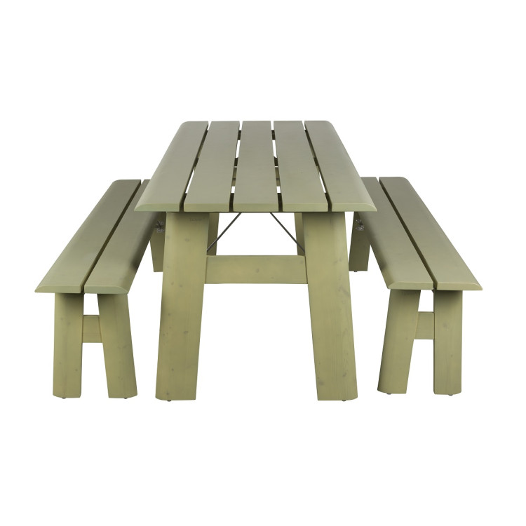 Avenue Outdoor Folding Dining Set- Natural or Sage Green from Accessories for the Home