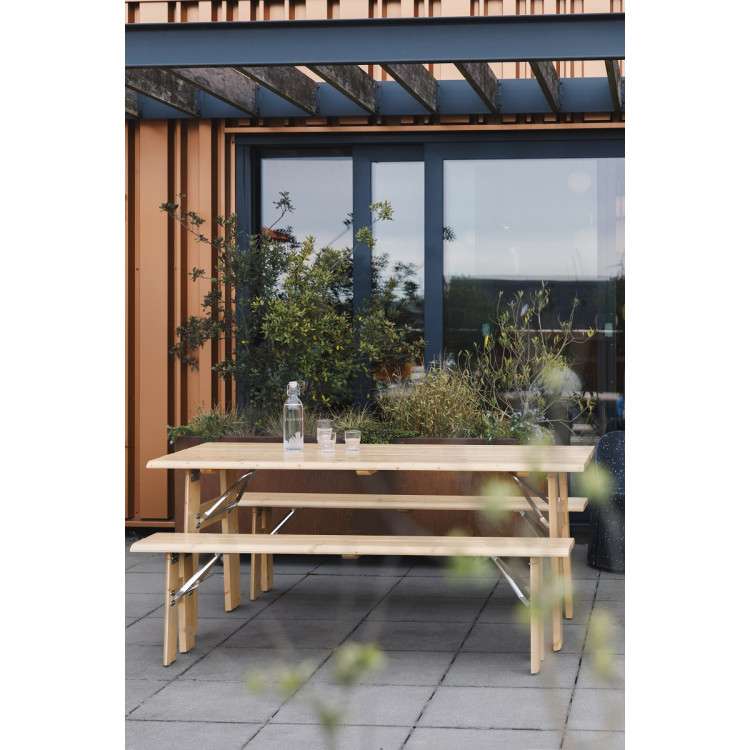 Avenue Outdoor Folding Dining Set- Natural or Sage Green from Accessories for the Home