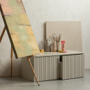 Woood Gravure Storage Bench- Black, Natural, Espresso or Dust from Accessories for the Home