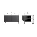 Woood Gravure Small TV Cabinet- Black, Natural, Espresso or Dust from Accessories for the Home