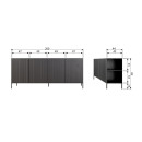 Woood Gravure Sideboard- Black, Natural, Espresso or Dust from Accessories for the Home
