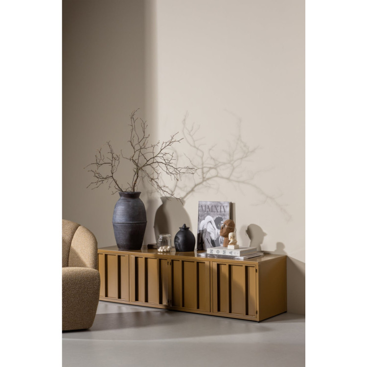 Woood Level Metal TV Cabinet- Honey Yellow or Sand from Accessories for the Home