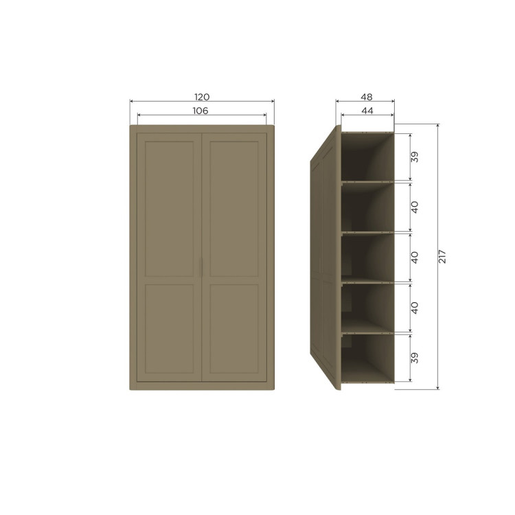 Woood Gunnar Pine Storage Cabinet- Matt Black or Mud from Accessories for the Home Woood Gunnar Pine Storage Cabinet- Matt Black or Mud from Accessories for the Home