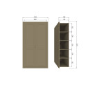 Woood Gunnar Pine Storage Cabinet- Matt Black or Mud from Accessories for the Home