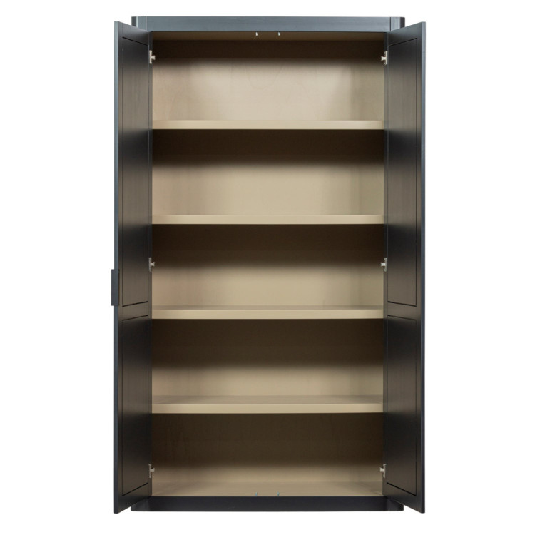 Woood Gunnar Pine Storage Cabinet- Matt Black or Mud from Accessories for the Home Woood Gunnar Pine Storage Cabinet- Matt Black or Mud from Accessories for the Home