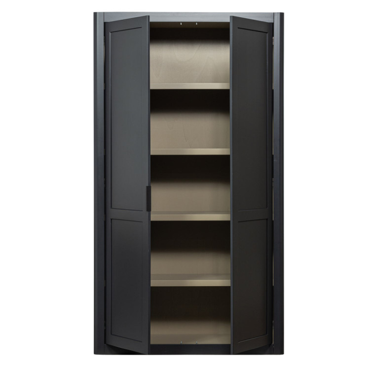 Woood Gunnar Pine Storage Cabinet- Matt Black or Mud from Accessories for the Home Woood Gunnar Pine Storage Cabinet- Matt Black or Mud from Accessories for the Home