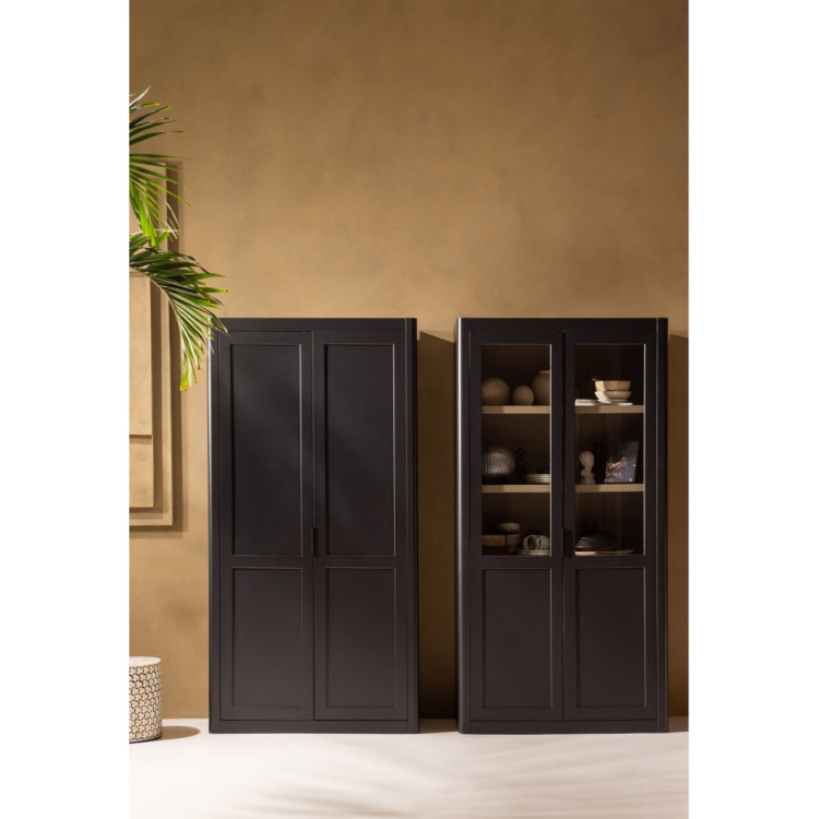 Woood Gunnar Pine Storage Cabinet- Matt Black or Mud from Accessories for the Home Woood Gunnar Pine Storage Cabinet- Matt Black or Mud from Accessories for the Home