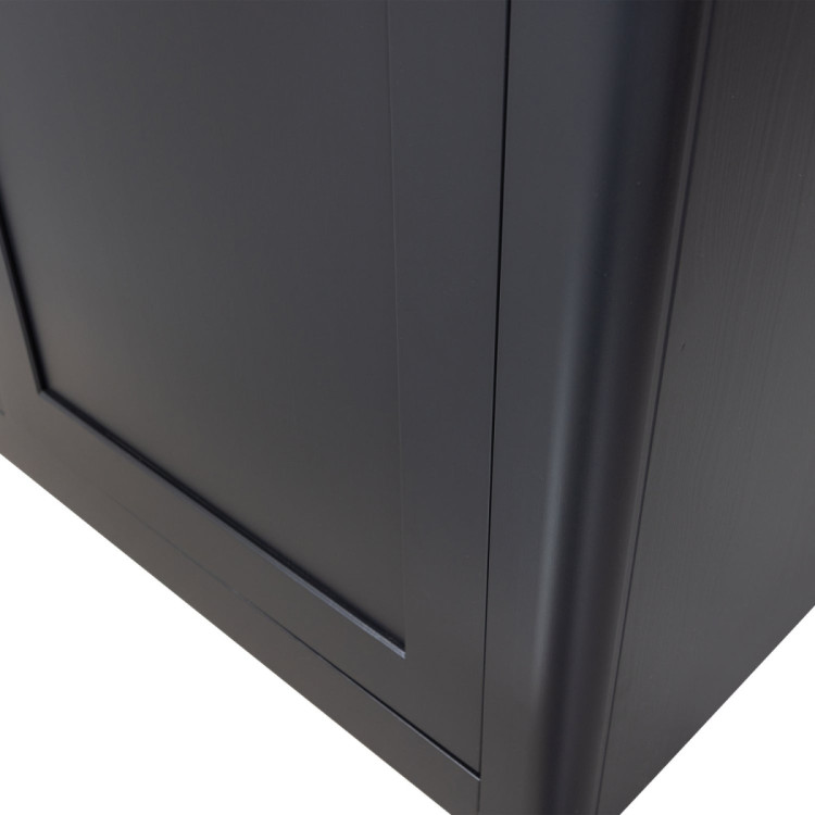 Woood Gunnar Pine Display Cabinet- Matt Black or Mud from Accessories for the Home Woood Gunnar Pine Display Cabinet- Matt Black or Mud from Accessories for the Home