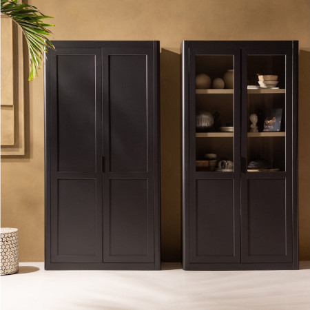 Woood Gunnar Pine Display Cabinet- Matt Black or Mud from Accessories for the Home 2