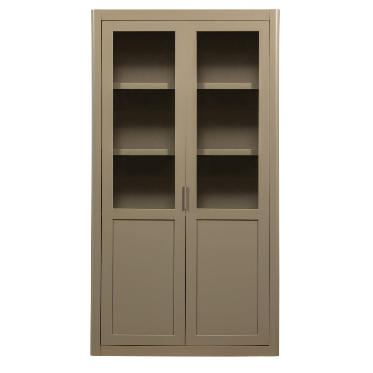 Woood Gunnar Pine Display Cabinet- Matt Black or Mud from Accessories for the Home Woood Gunnar Pine Display Cabinet- Matt Black or Mud from Accessories for the Home