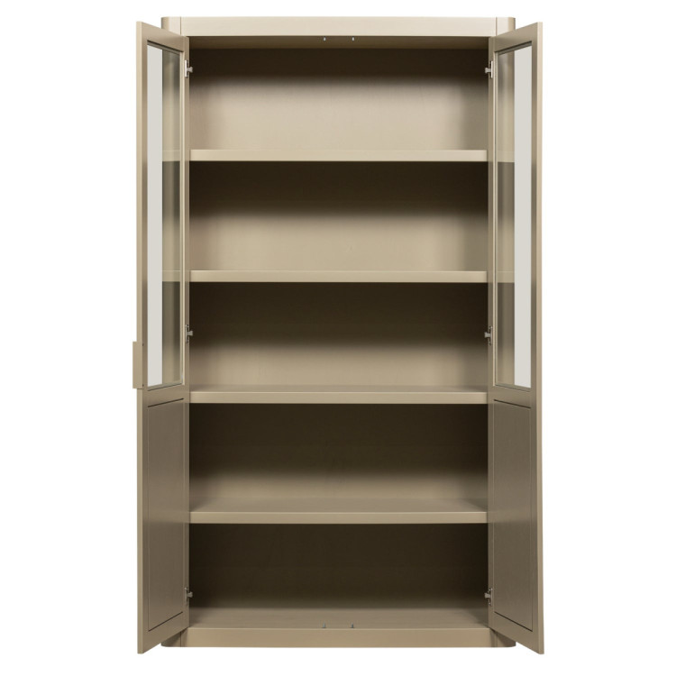 Woood Gunnar Pine Display Cabinet- Matt Black or Mud from Accessories for the Home Woood Gunnar Pine Display Cabinet- Matt Black or Mud from Accessories for the Home