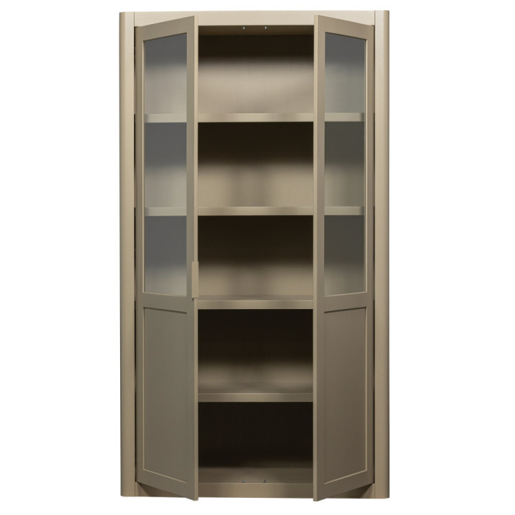 Woood Gunnar Pine Display Cabinet- Matt Black or Mud from Accessories for the Home Woood Gunnar Pine Display Cabinet- Matt Black or Mud from Accessories for the Home
