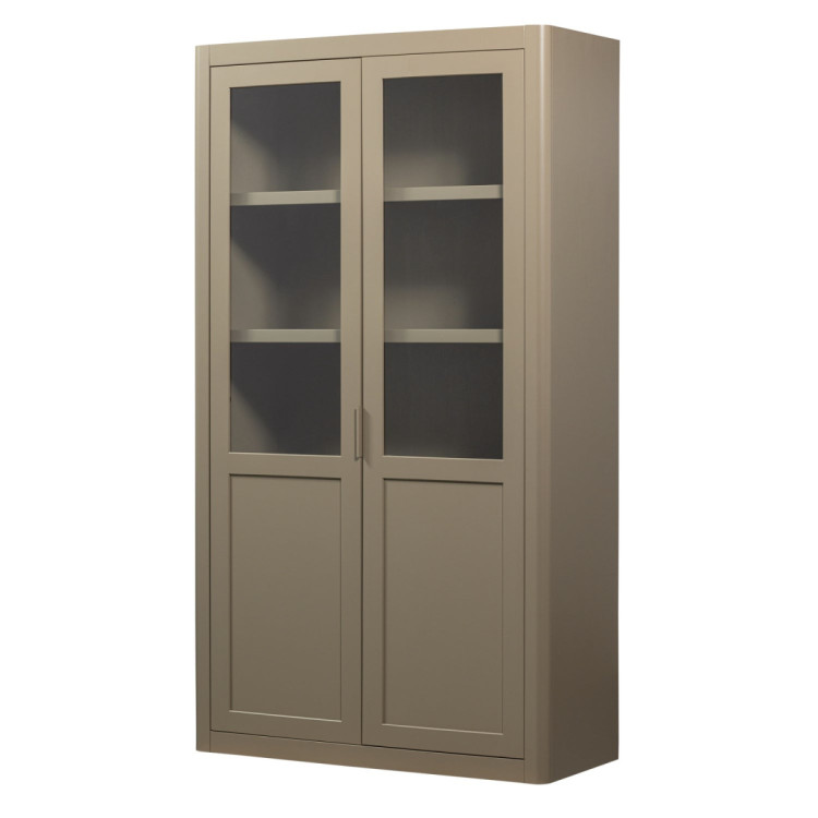 Woood Gunnar Pine Display Cabinet- Matt Black or Mud from Accessories for the Home Woood Gunnar Pine Display Cabinet- Matt Black or Mud from Accessories for the Home