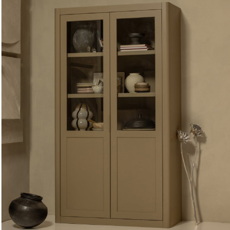 Woood Gunnar Pine Display Cabinet- Matt Black or Mud from Accessories for the Home