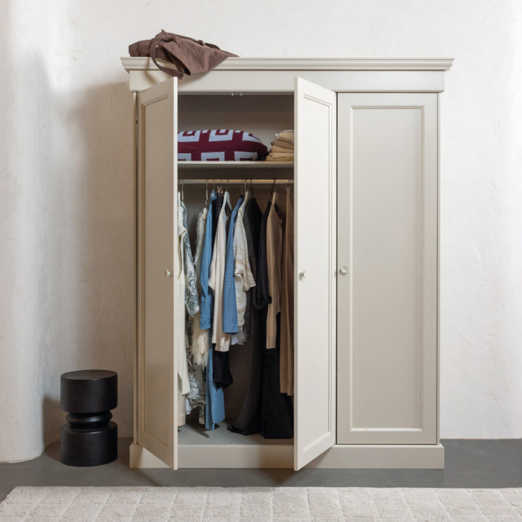 Woood Olivia Pine Wardrobe in Dust from Accessories for the Home Woood Olivia Pine Wardrobe in Dust from Accessories for the Home