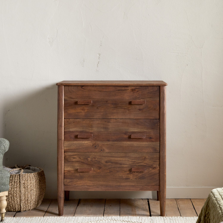 Anbu Acacia Chest of Drawers - Washed Walnut  - 5 Anbu Acacia Chest of Drawers - Washed Walnut  - 5