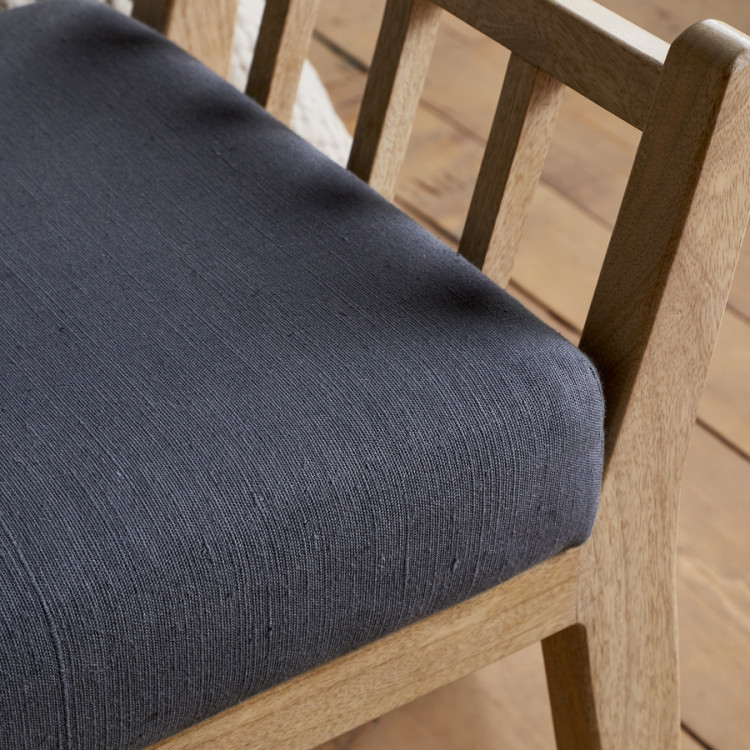 New Avanthi Upholstered Sleigh Bench - Charcoal - Accessories for the Home New Avanthi Upholstered Sleigh Bench - Charcoal - Accessories for the Home