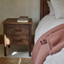 Anbu Acacia Bedside Table - Washed Walnut - Accessories for the Home