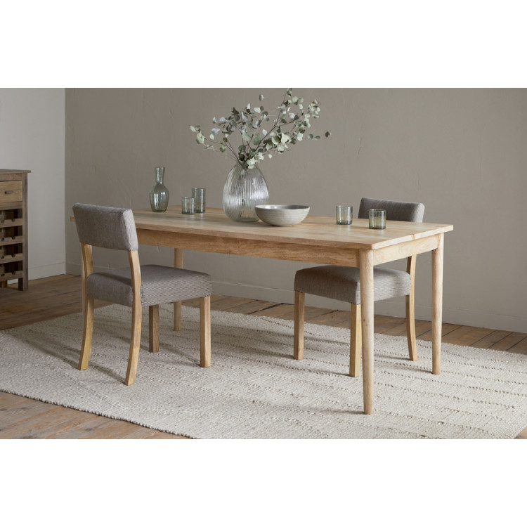 Anbu Mango Wood Dining Table - Natural (2 sizes) from Accessories for the Home Anbu Mango Wood Dining Table - Natural (2 sizes) from Accessories for the Home