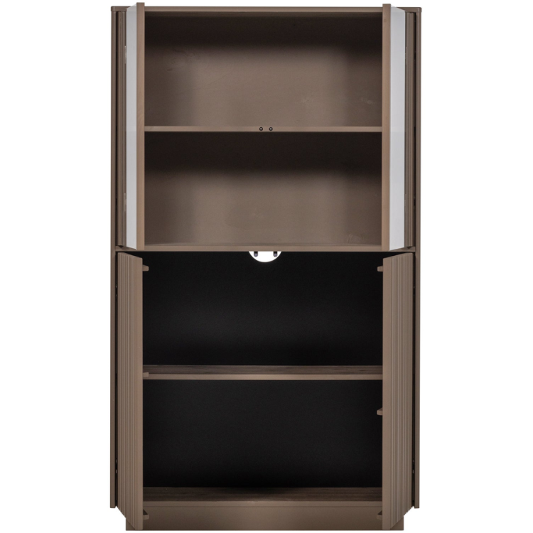 Woood Nova Low Display Cabinet - Truffle Brown from Accessories for the Home Woood Nova Low Display Cabinet - Truffle Brown from Accessories for the Home