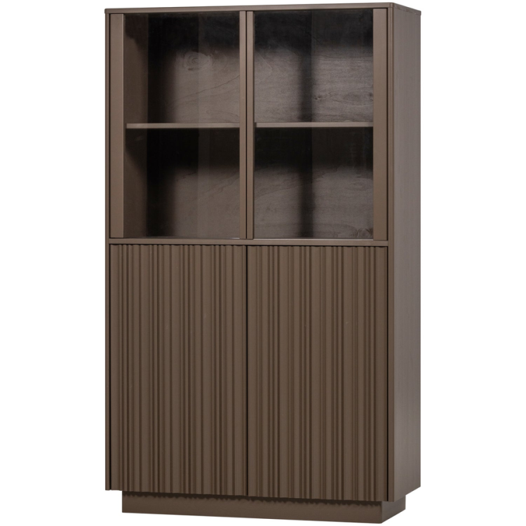 Woood Nova Low Display Cabinet - Truffle Brown from Accessories for the Home Woood Nova Low Display Cabinet - Truffle Brown from Accessories for the Home