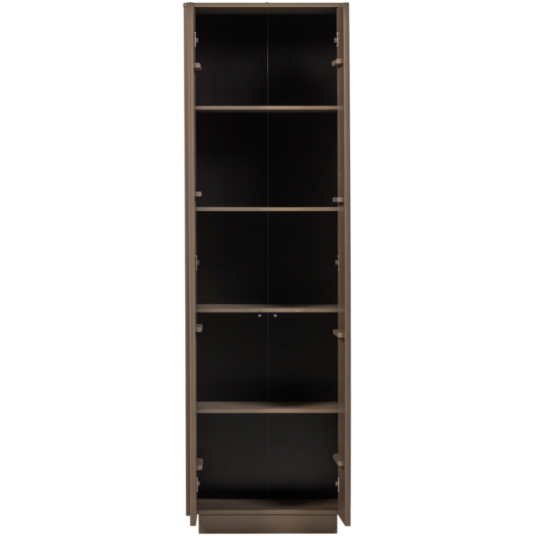 Woood Nova High Storage Cabinet - Truffle Brown from Accessories for the Home Woood Nova High Storage Cabinet - Truffle Brown from Accessories for the Home