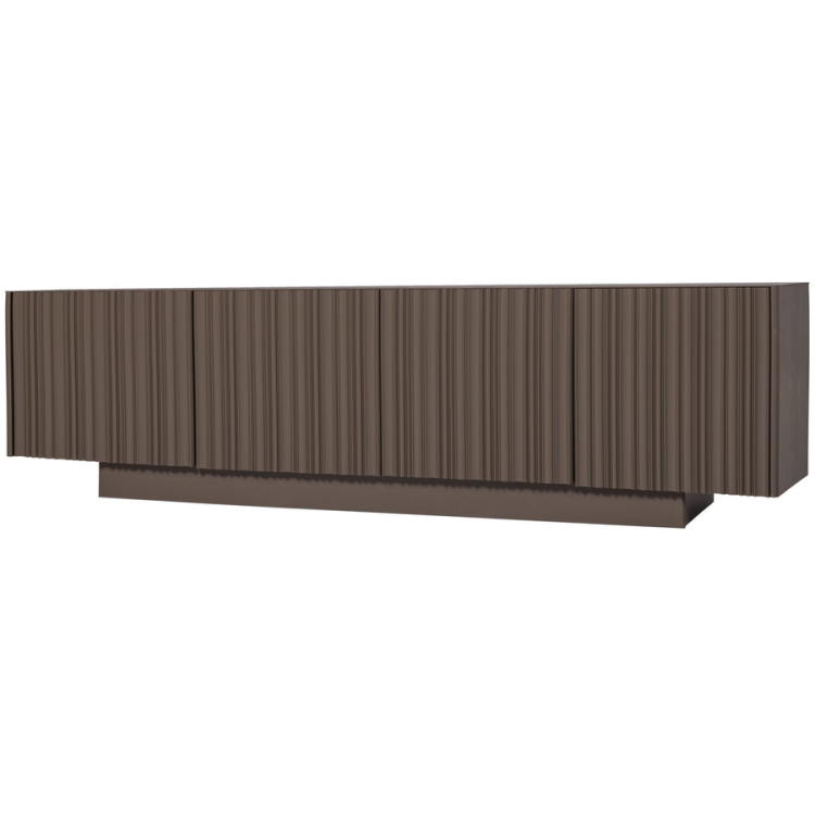 Woood Nova TV Unit - Truffle Brown from Accessories for the Home Woood Nova TV Unit - Truffle Brown from Accessories for the Home
