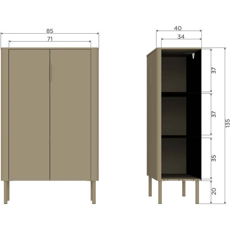Woood Gunnar 2-door Cabinet from Accessories for the Home