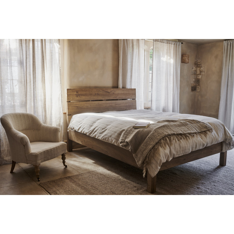 Iya Reclaimed Wood Bed - Natural - King or Super King from Accessories for the Home