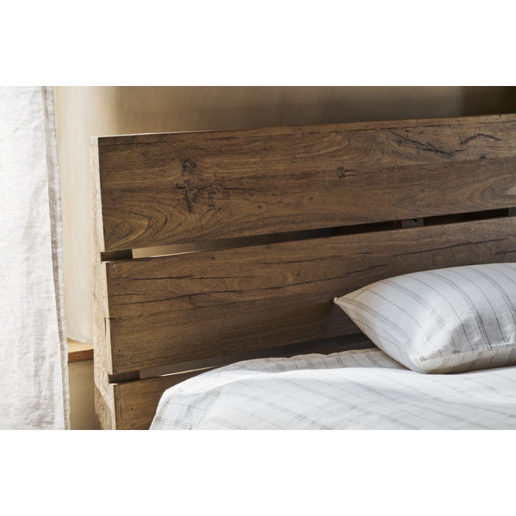 Iya Reclaimed Wood Bed - Natural - King or Super King from Accessories for the Home
